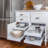 Slide-A-Shelf Made-To-Fit Slide-Out Shelf All White Finish - Full Extension Rails-98272085-98272126