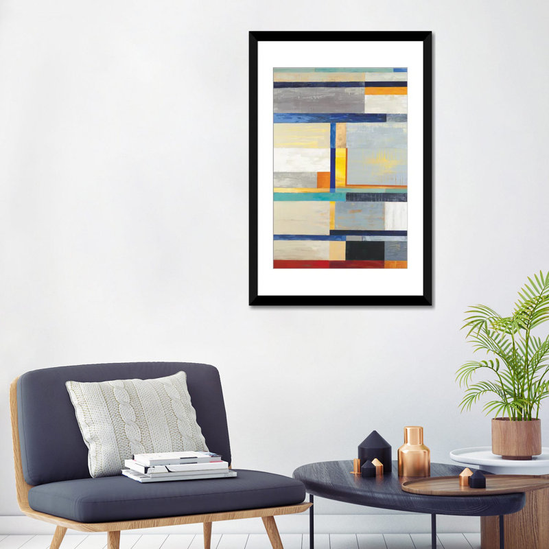 «Retro Spectrum», reproduction sur toile, H 26 po x l 18 po x P 1,5 po, Toile avec cadre noir