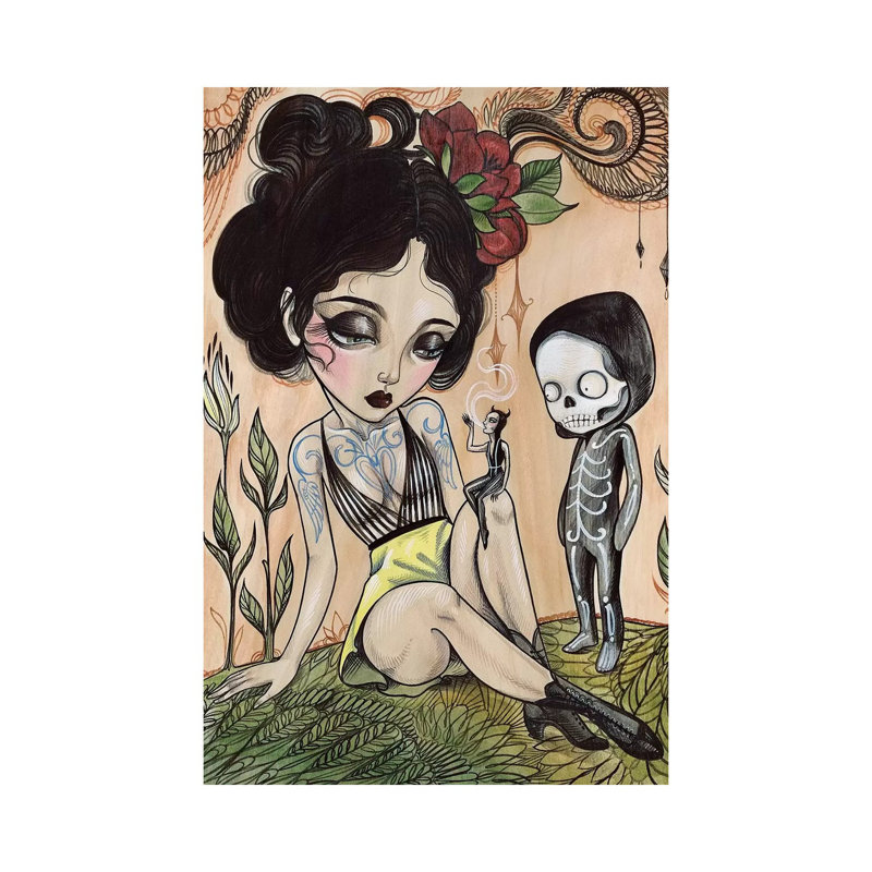 Frankie - impression sur toile tendue, H 18 po x l 12 po x 1,5 po
