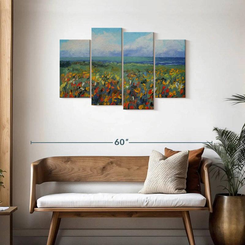 Alvord Wildflower Seascape, 27" H x 43" W