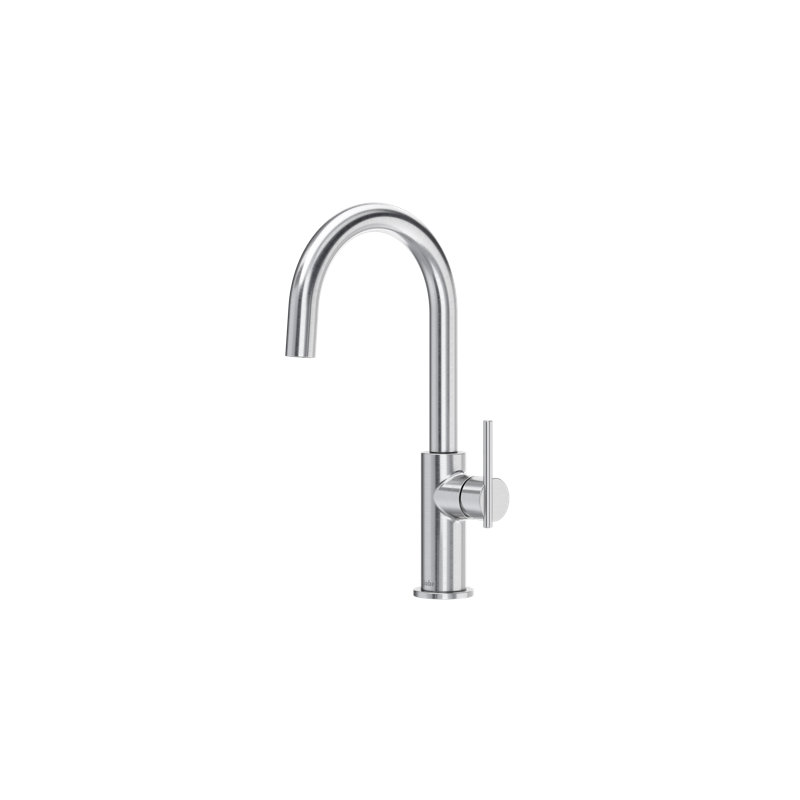 Lateral Kitchen Bar Faucet, Stainless Steel