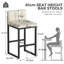 Counter Stool with Metal Frame-979822853-983675750