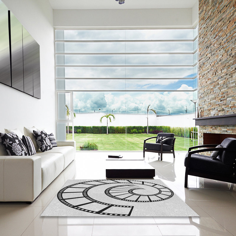 Tapis gris Vass, Carré 3 pi