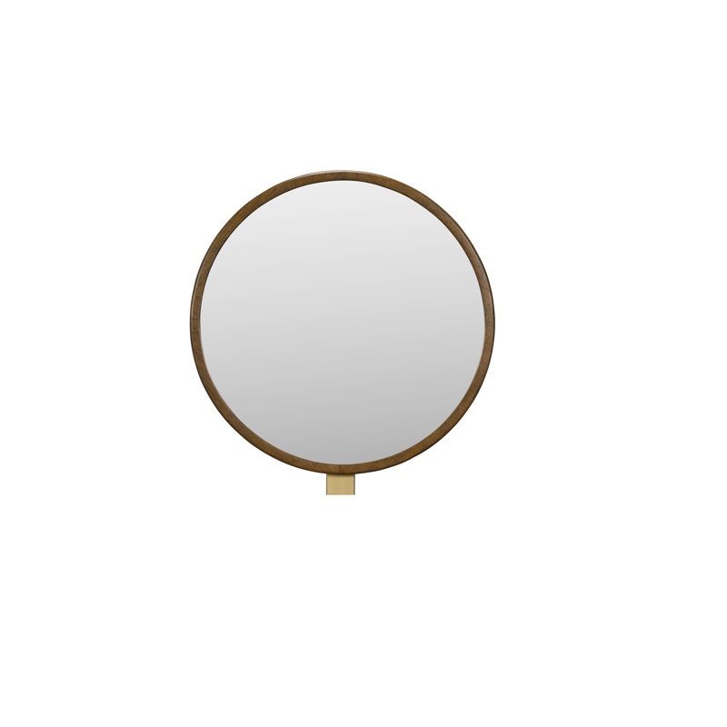 Analisa Wood Flat Wall Mirror