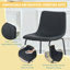 Ensemble de 2 tabourets de bar en cuir PU modernes et minimalistes, parfaits pour la cuisine et le bar à domicile, dimensions 17,7 x 14,5 x 37 po-862889636