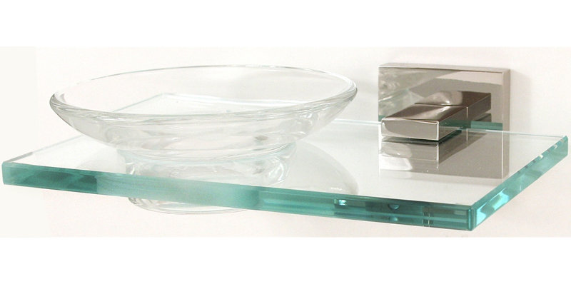 Contemporary II Soap Dish, Polished Nickel