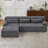 Boneless L-Shape Sectional Oversized Sofa-282491334-282491352