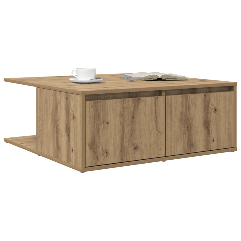 Coffee Table Chipboard Accent Table Couch Centre Side End, Artisan Oak