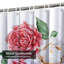Rideau de douche avec 12 crochets Watercolor Bouquet Roses-1875692918