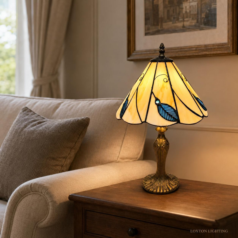 Ashelynn Resin Table Lamp, Blue