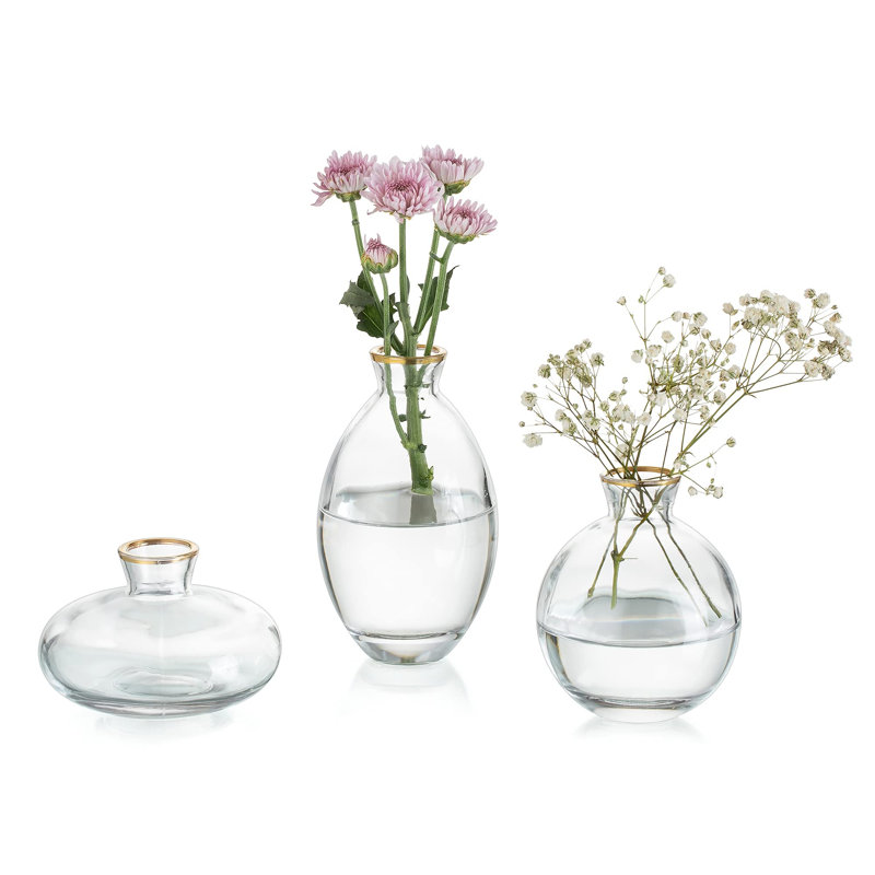 Jair Glass Table Vase, Transparent