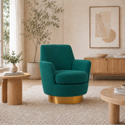 Fauteuil demi-tonneau de bureau pivotant à 360 ° Modern Modern