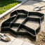 Moule de pavage en béton réutilisable en plastique, moule de bricolage irrégulier à 9 grilles pour allée de patio, forme de trottoir de cour arrière