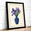 Iris Arrangement Botanical - Framed Print-1096494439-1096494441