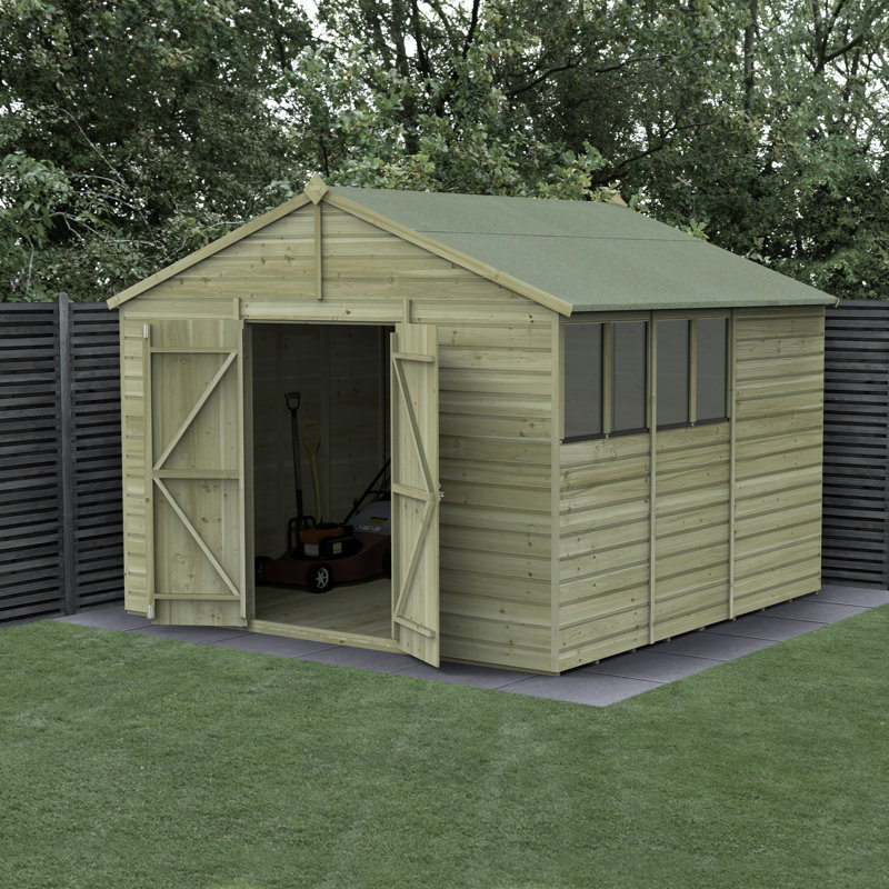  Beckwood 10x10 Pressure Treated Shiplap Apex Garden Shed