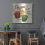«Sweet Peppers» par David Carter, art mural en métal brun, 36 po x 36 po