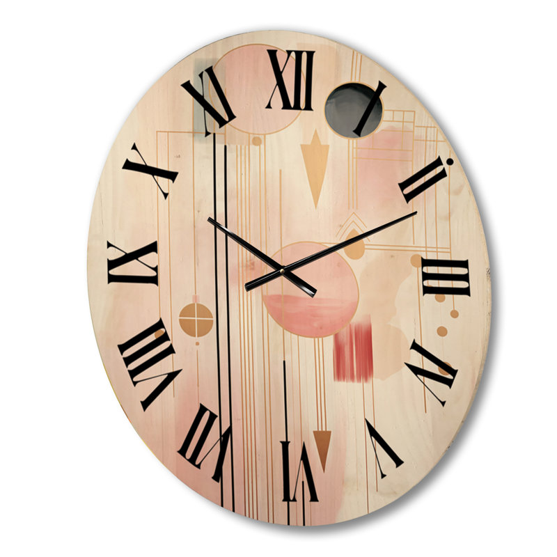 Zariyah Solid Wood Wall Clock, Small