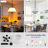 5 - Light Dimmable Cone Chandelier Candle-Style Fabric Shade Pendant Ceiling Light Fixture For Dining Room Living Room Kitchen Island-950866362