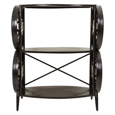Aatami 117.5cm H x 97cm W Iron Etagere Bookcase