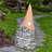 Exhart Good Time Solar Gnamaste Meditating Gnome Statue, 11 Inch