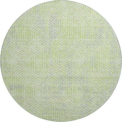 Premium Machine Washable Prisco Lime Rug