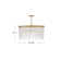 Rubina 30" Six-Light Chandelier w/ Hand-Strung Crystal Strands