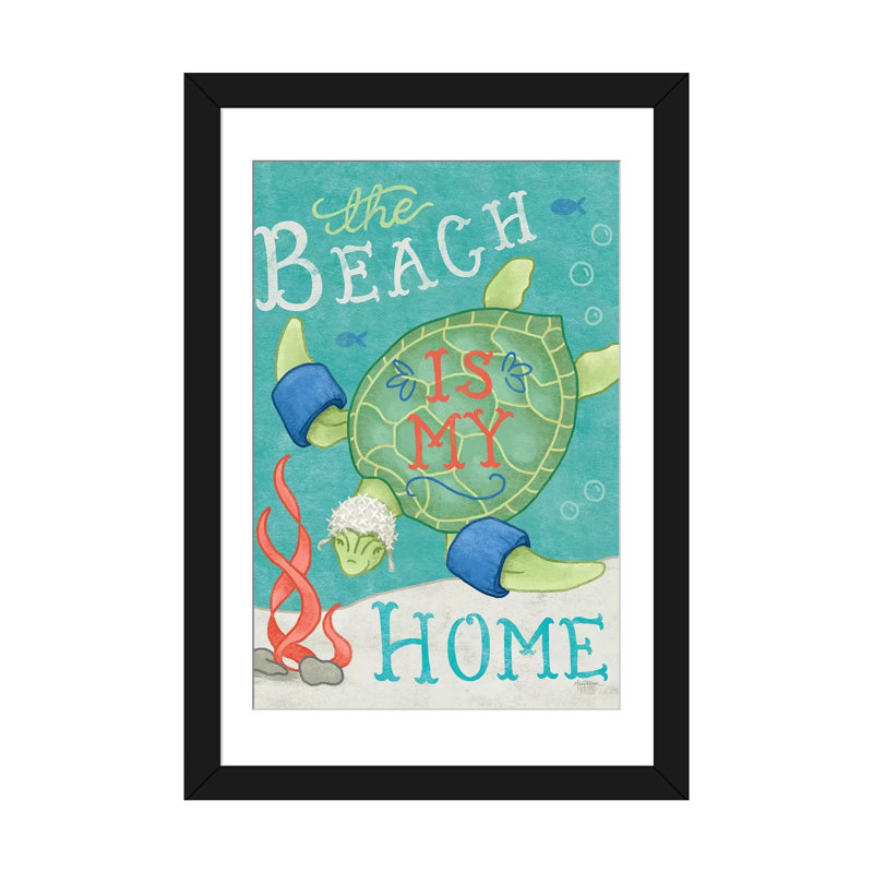 «Ocean Friends II» par Mary Urban, impression sur toile, H 24 po x l 16 po x P 1 po, Papier d'art encadré noir, Blanc