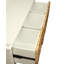 Banc en rotin et blanc avec rangement