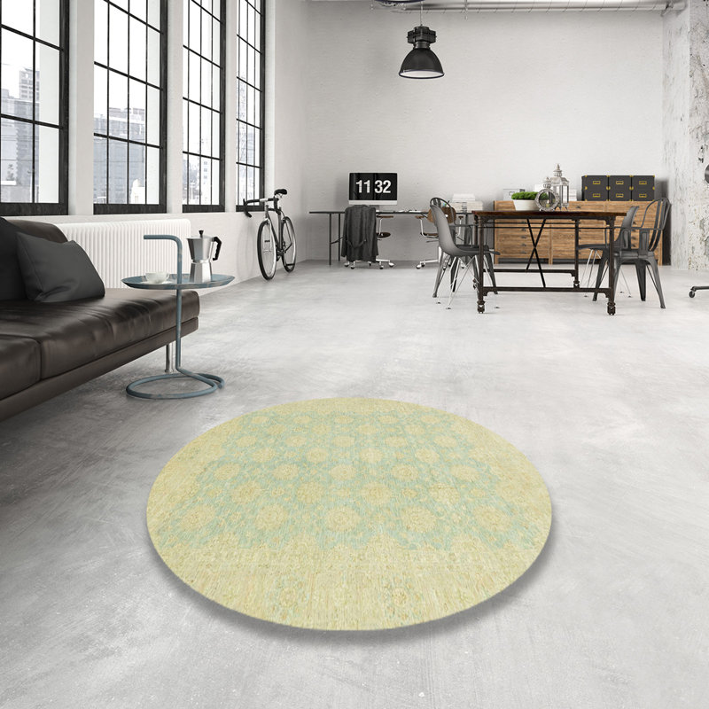 Abstract Indoor Rug, Round 5'