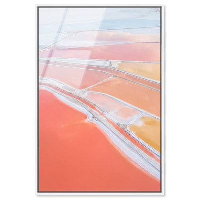 Coral Rivers High-Gloss Frameless Acrylic Glass Wall Art Abstract Print by Oliver Gal, Ready to Hang, 10 x 15