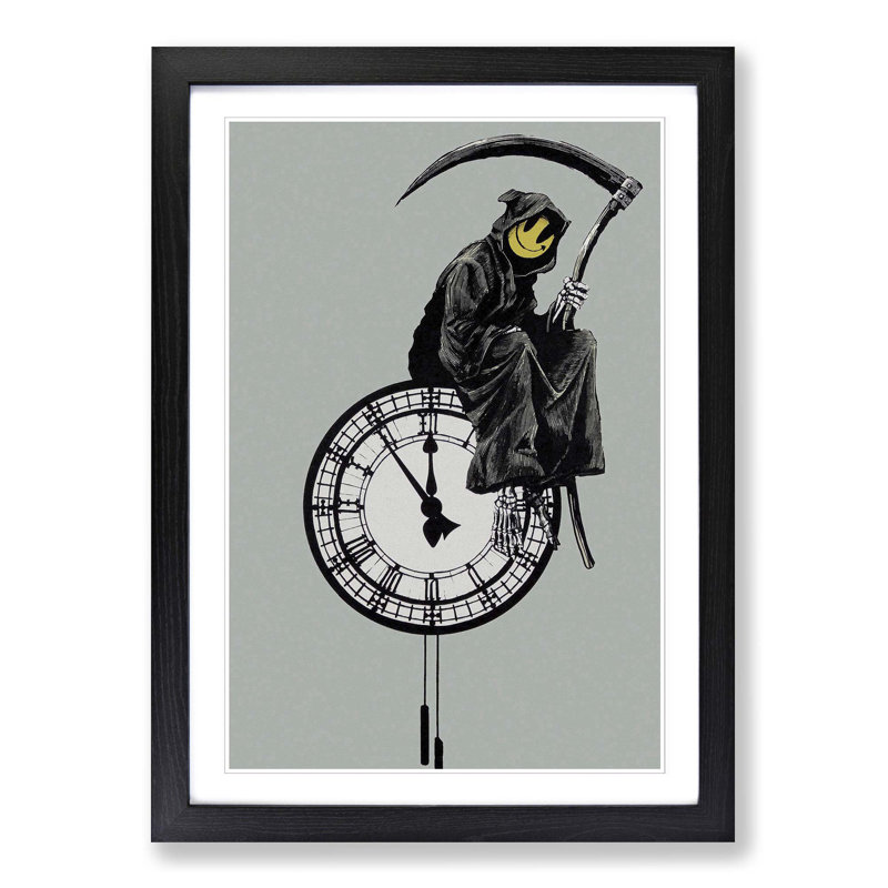 Banksy - Single Picture Frame Painting, Black