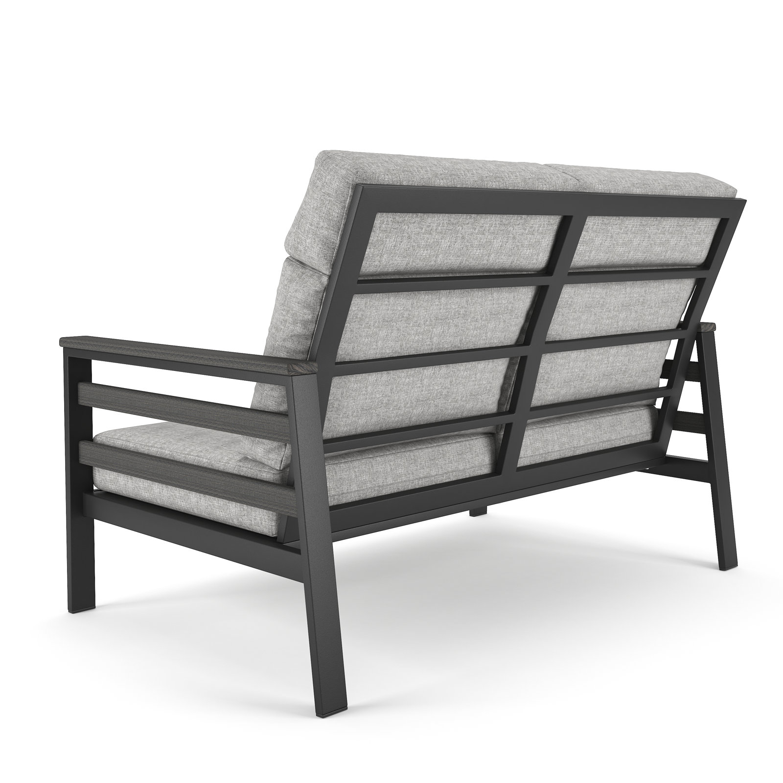 Townsend 55" Sunbrella® Patio Loveseat, Canvas Granite, Gray