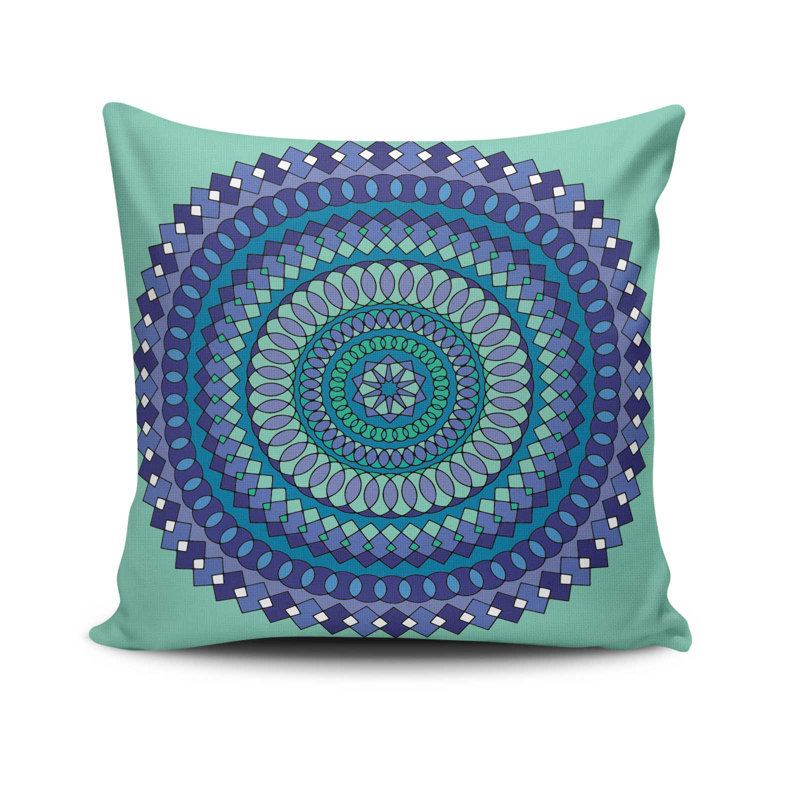 Coussin décoratif, 17,0 x 17,0 pouces, 50% coton / 50% polyester, lavable à la machine, repassable, rembourrage en silicone, fermeture à glissière dissimulée | Coussin décoratif doux et élégant pour le salon, la chambre à coucher et le bureau