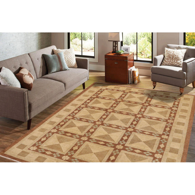 Tapis unique de style brun des années 2000 de 8 pi 8 po x 11 pi 7 po par Arshs Fine Rugs