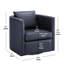 Fauteuil demi-tonneau Sutton