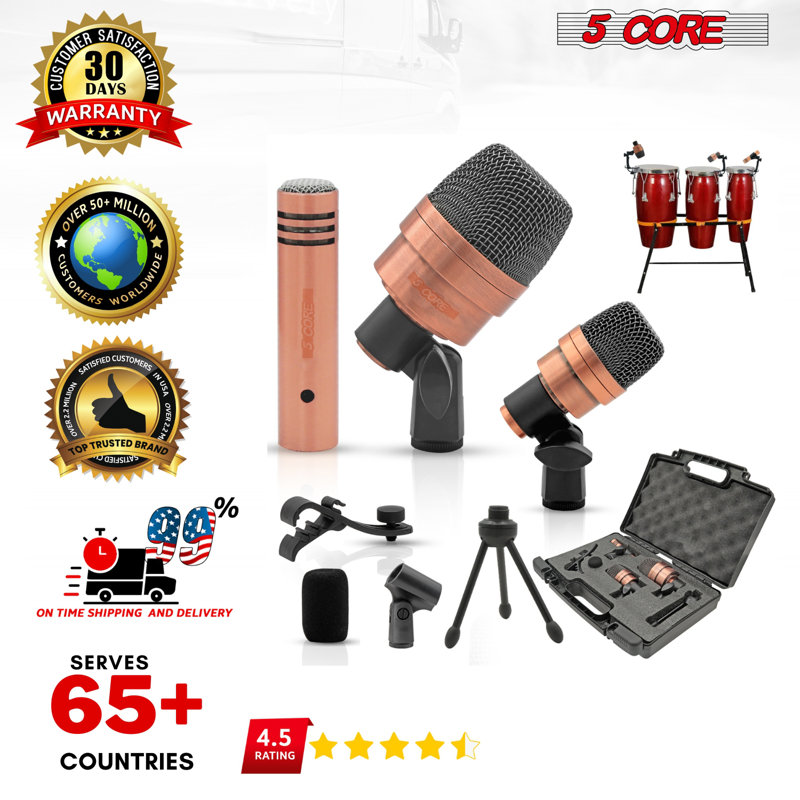 Microphone 5 fils Conga Mic Snare Tom