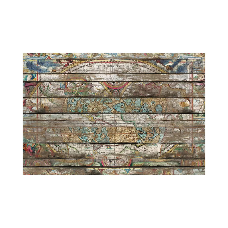 Hidden Worlds (Old Maps) 1 Piece Wrapped Canvas Wall Art, 66.04 cm H x 45.72 cm W x 1.91 cm D