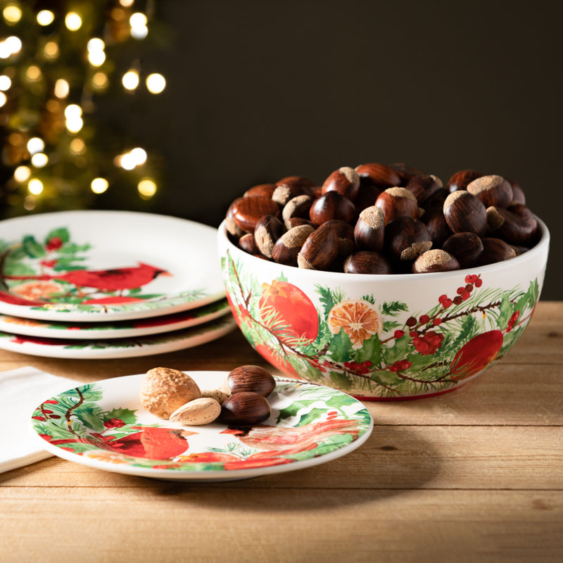 Ensemble de 4 assiettes à dessert Cardinal