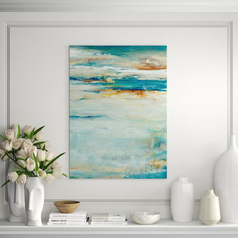 Sunset Print by Sara Brown, Glass Coat, 49" H x 36" W x 1.5" D