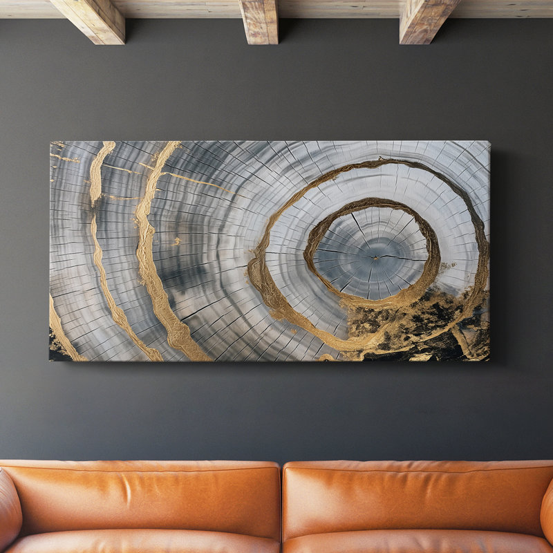 Abstract Series 3 # XXXVII-Gallery, Toile tendue avec châssis, H 16 po x l 32 po