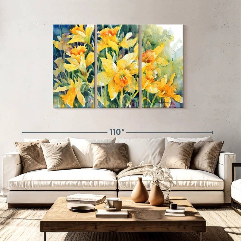 Harnek Daffodil Party, 48" H x 74" W