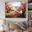 «Pink Cherry Blossom Field I», reproduction sur toile-318984475-318984482