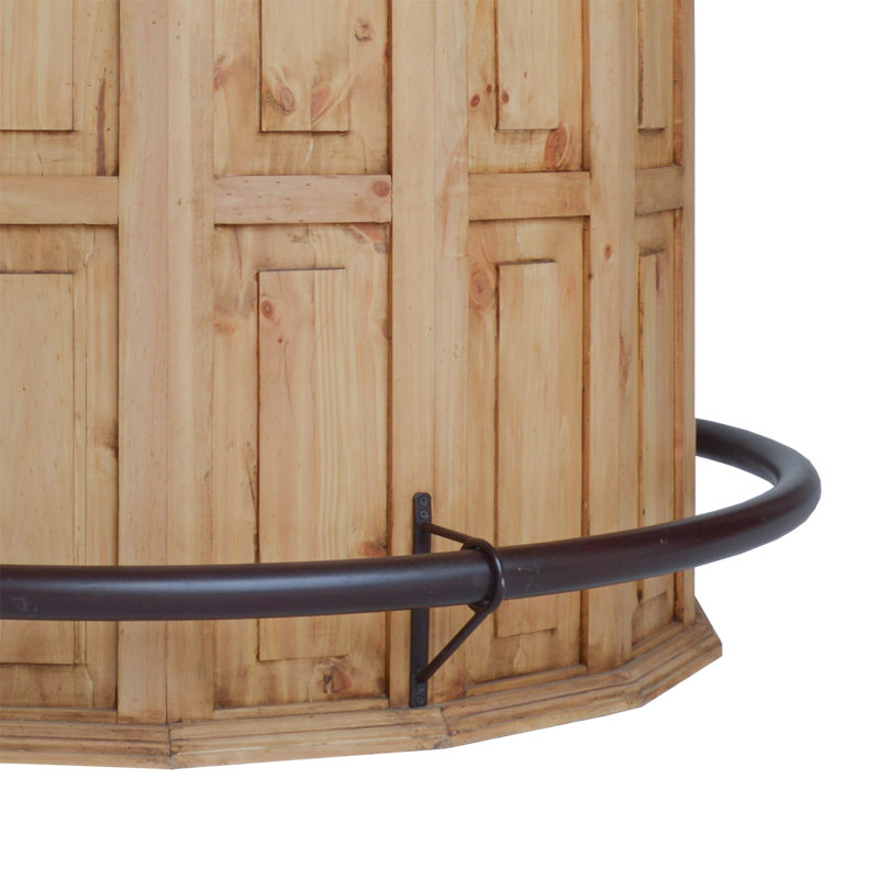 Bar courbé en bois, Brun