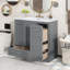 Meuble-lavabo autoportant de style shaker avec lavabo-167335844