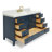 Cambridge Single Bathroom Vanity with Carrara Marble Top-88398667