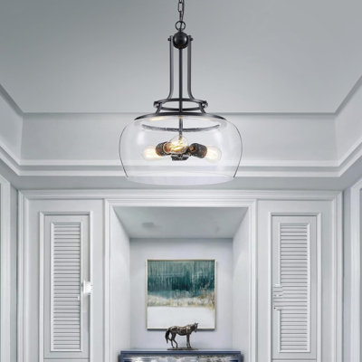 Rural Farmhouse Industrial Circular Chandelier