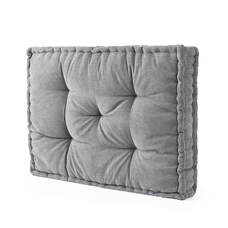 Rainha® - Classic Tufted College Headboard, Gray