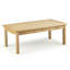 Table de patio en bois brun clair