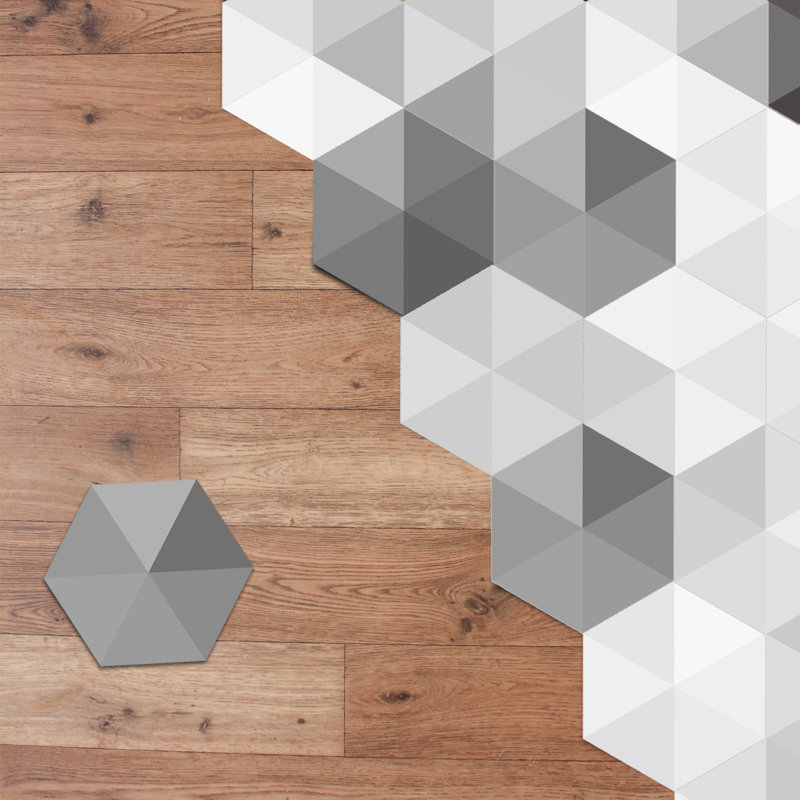 20cm W x 23cm L PVC Peel and Stick Mosaic Tile, 1 Pack