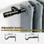 Matte Black Curtain Track/Rail-1527932415
